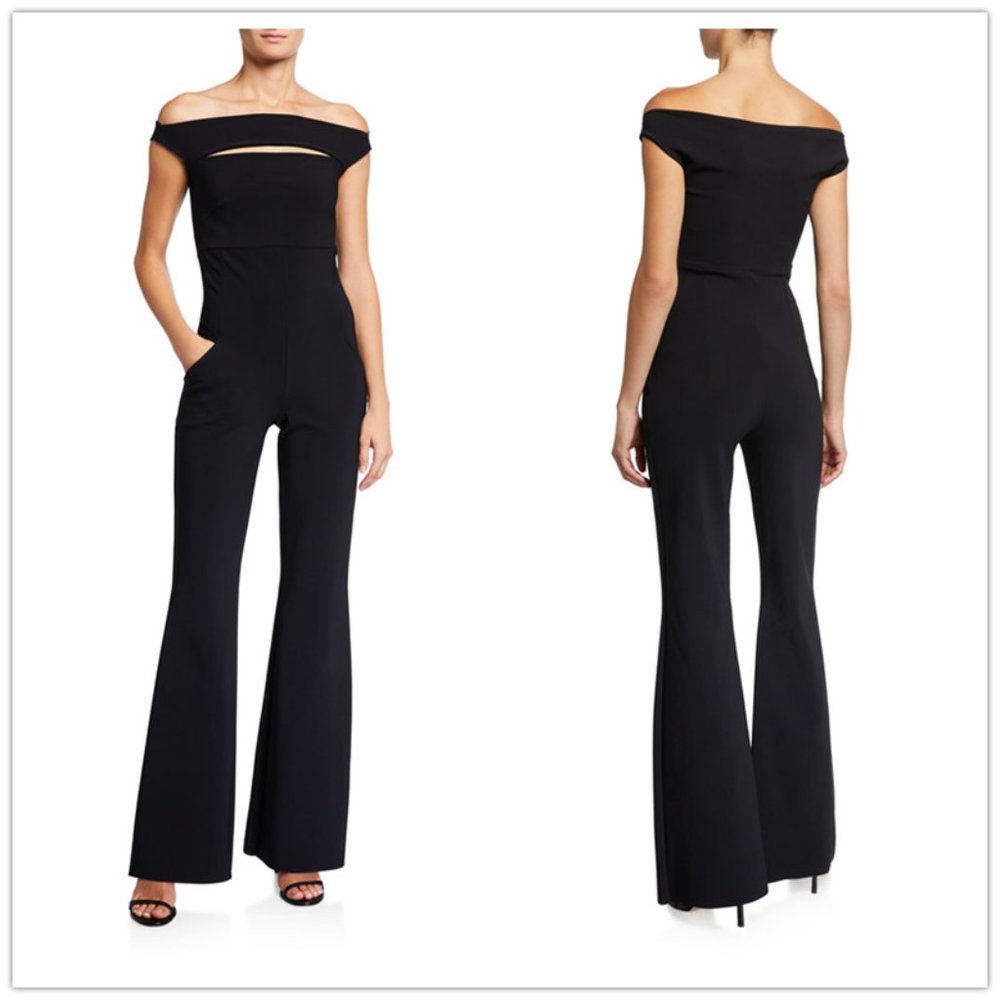 CHIARA BONI Rebecca Slash-Neck Jumpsuit